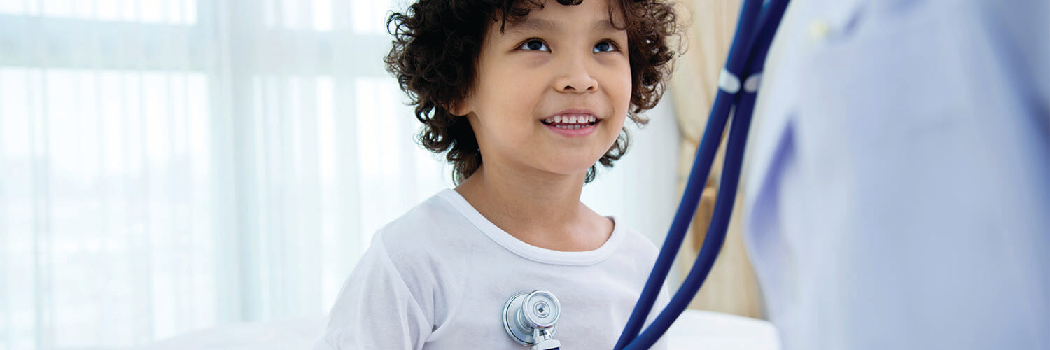 Boy seeing doctor